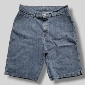 Riveted By Lee Women's 30 Inch Waist High-Rise Denim Bermuda Jean Shorts